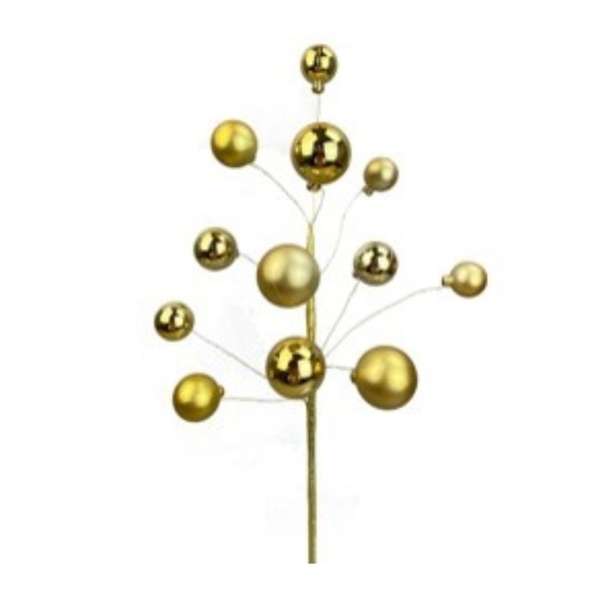 Shop For 16" Ornament Ball Pick: Gold at Michelle's aDOORable Creations