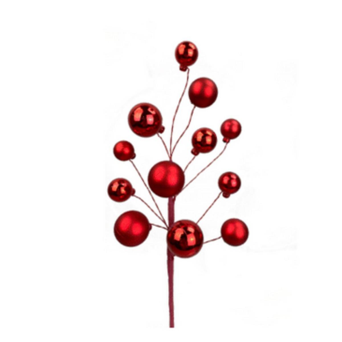 Shop For 16" Ornament Ball Pick: Red at Michelle's aDOORable Creations