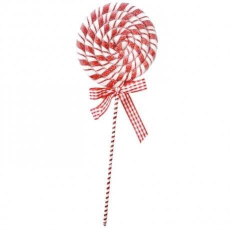 Shop For 16" Peppermint Stripe Lollipop Pick at Michelle's aDOORable Creations