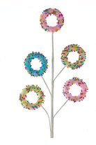 Shop For 16" Pink, Blue and Yellow Donut Spray C0355
