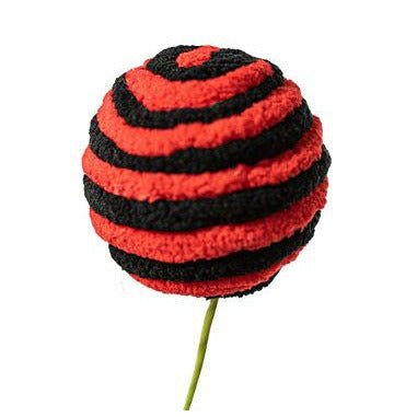 Shop For 17" Chenille Ball Pick: Red & Black at Michelle's aDOORable Creations