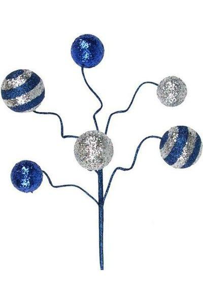 Shop For 17" Glitter Ball Pick: Navy Blue & Silver at Michelle's aDOORable Creations