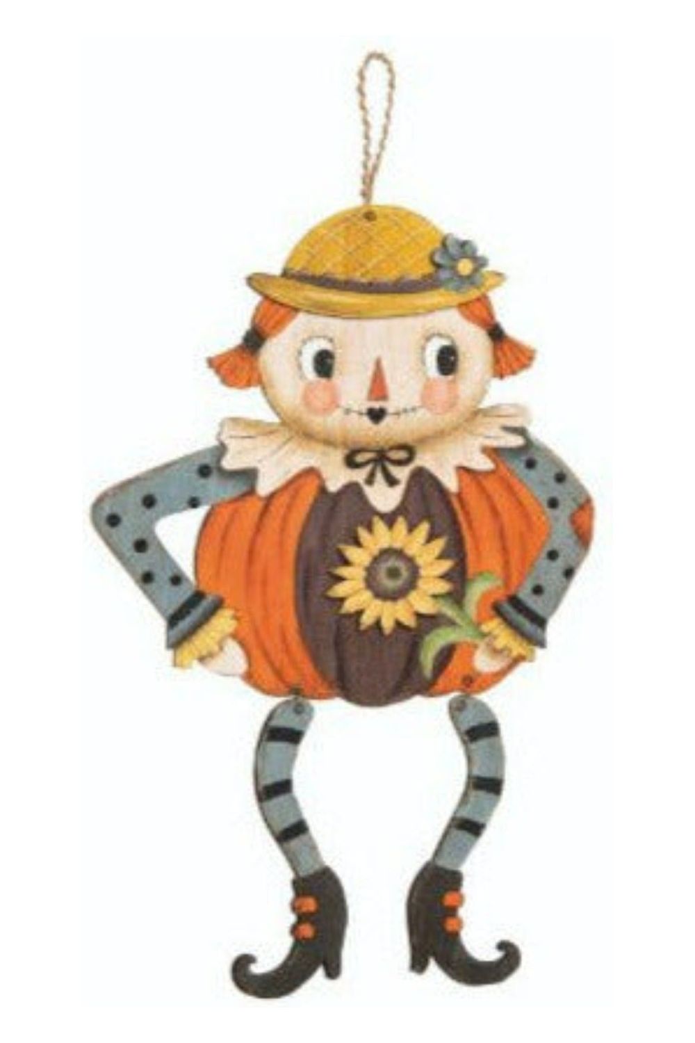 17" Plywood Dangling Scarecrow - Michelle's aDOORable Creations - Wooden/Metal Signs