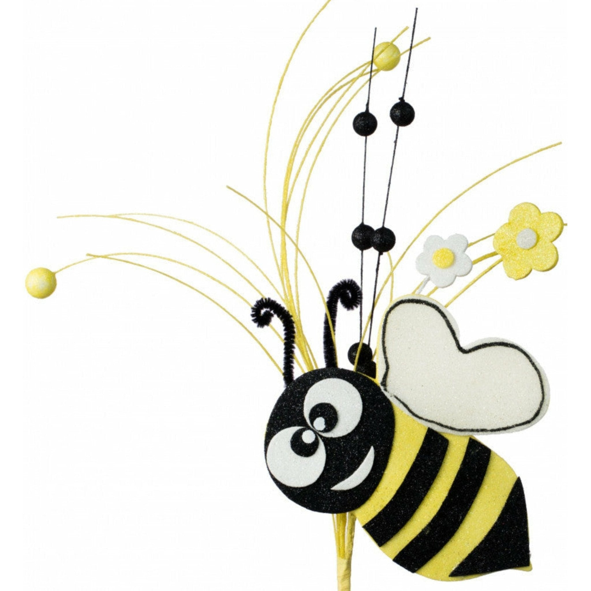 Shop For 18" Bumble Bee Daisy Pick at Michelle's aDOORable Creations