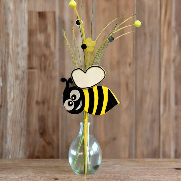 Shop For 18" Bumble Bee Daisy Pick at Michelle's aDOORable Creations