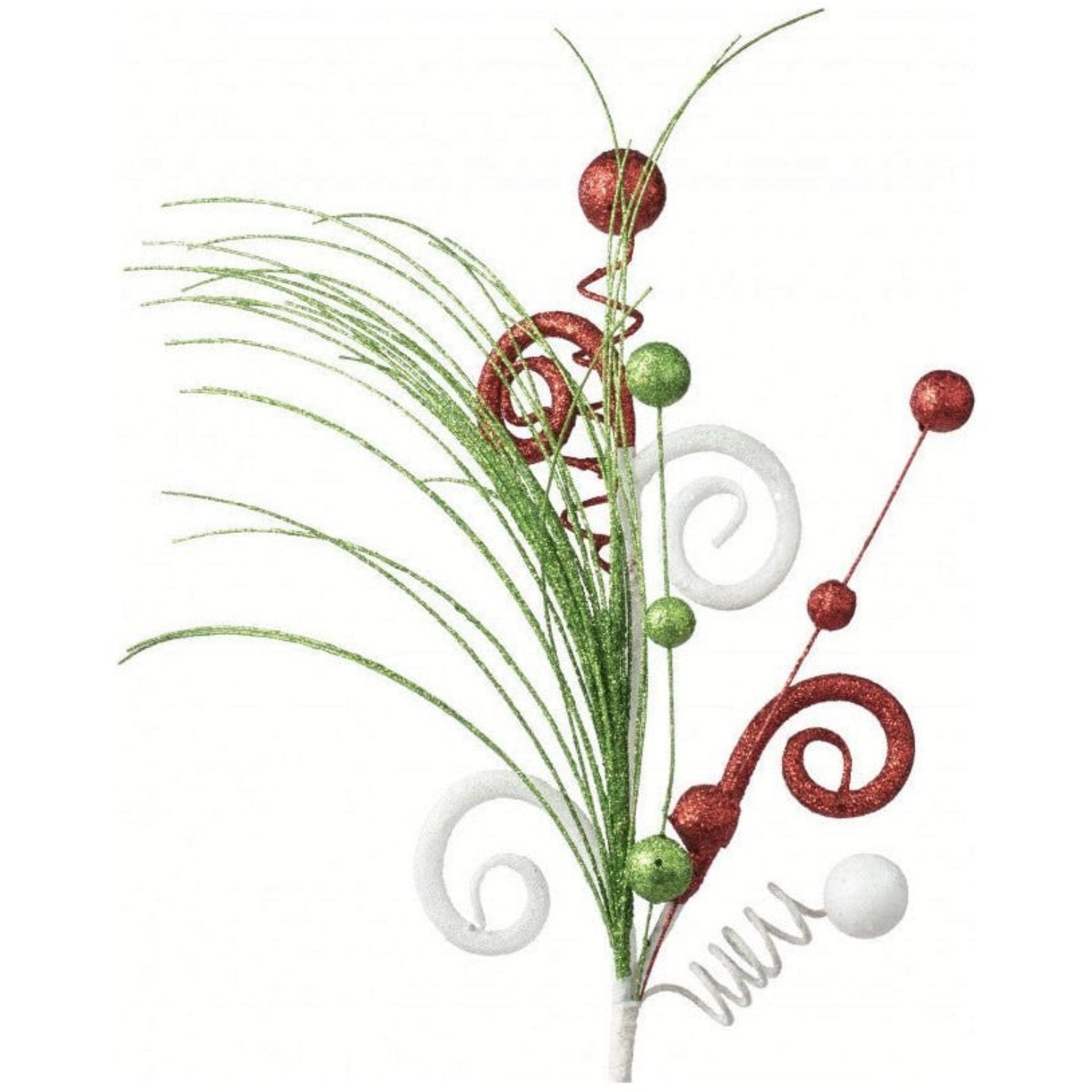 Shop For 18" Glitter Curly Ball Pick: Christmas at Michelle's aDOORable Creations