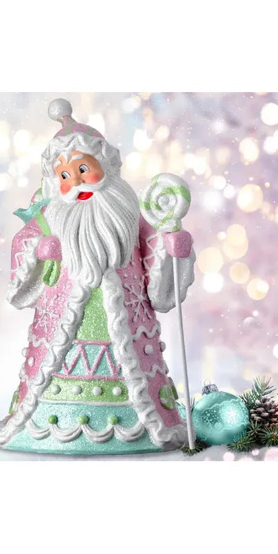 18" Resin Candylicious Snowman: Pastel - Michelle's aDOORable Creations - Holiday Ornaments