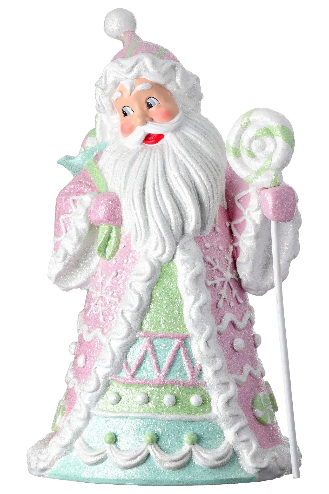 18" Resin Candylicious Snowman: Pastel - Michelle's aDOORable Creations - Holiday Ornaments