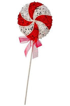 Shop For 18" Sequin Swirl Peppermint Lollipop: Red/Silver MTX73545RDSW