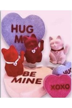 Shop For 180 Degrees 12" Flocked Conversation Hearts (Assorted) WH0184
