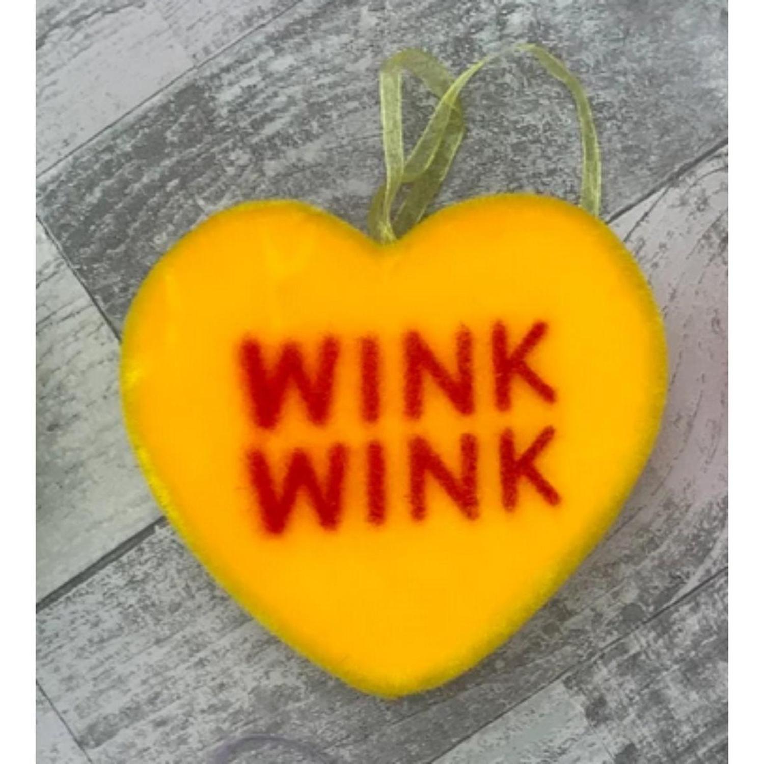 180 Degrees 6" Flocked Conversation Hearts (Assorted)