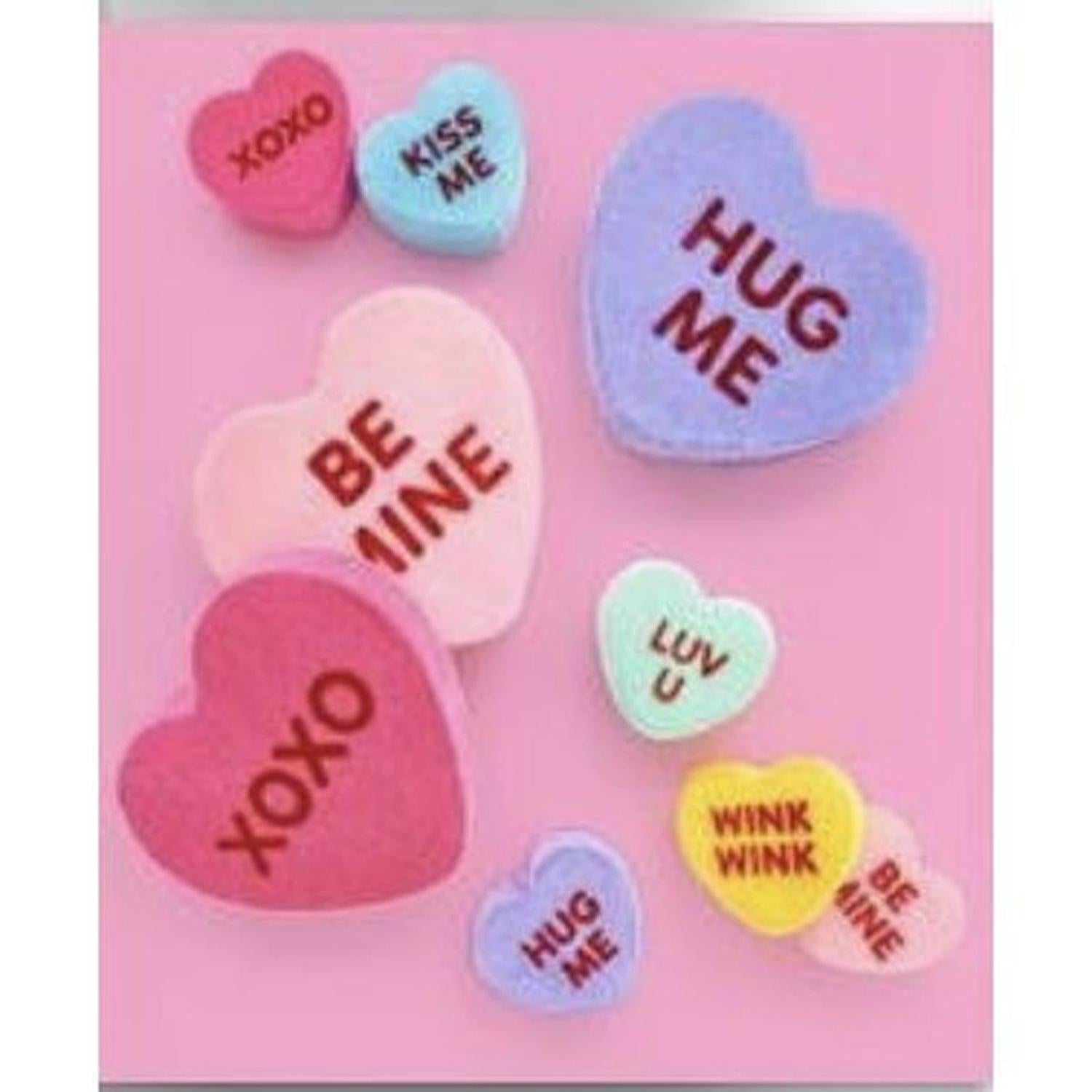 Shop For 180 Degrees 6" Flocked Conversation Hearts (Assorted) at Michelle's aDOORable Creations