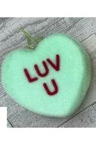 180 Degrees 6" Flocked Conversation Hearts (Assorted) - Michelle's aDOORable Creations - Holiday Ornaments
