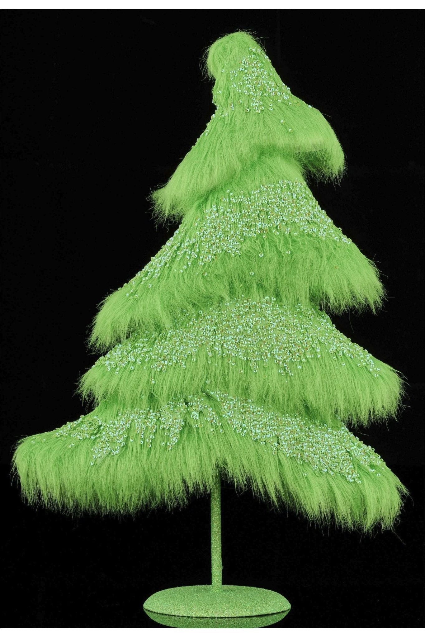 Shop For 18.5" Fabric Sequin Christmas Tree: Green XT003409