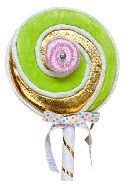 Shop For 19" Candy Swirl Lollipop: Green & White 08-08844