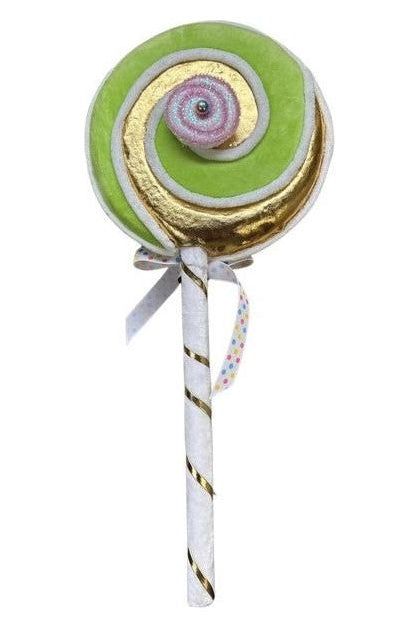 Shop For 19" Candy Swirl Lollipop: Green & White 08-08844