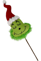 19" Plush Green Monster Head - Michelle's aDOORable Creations - Wreath Enhancement