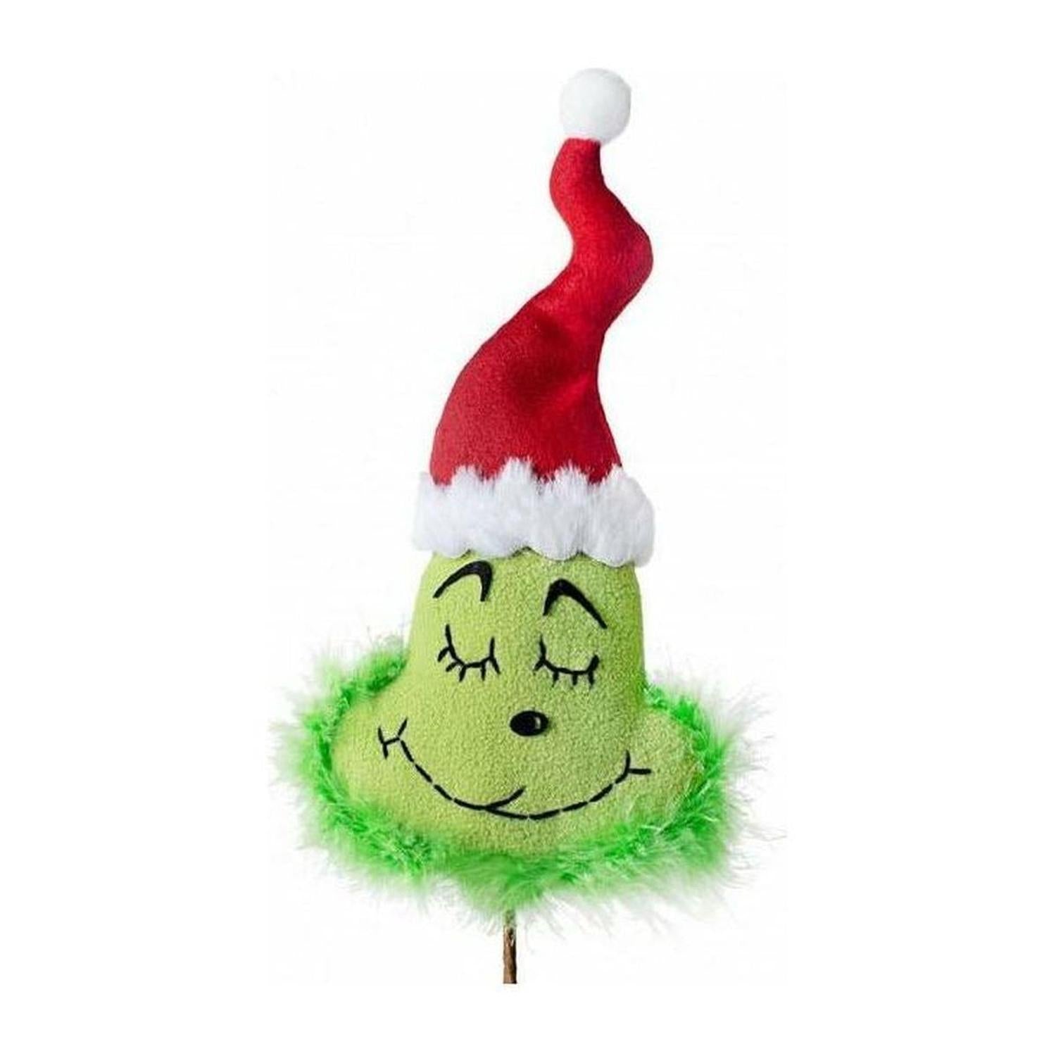 19" Plush Green Monster Head