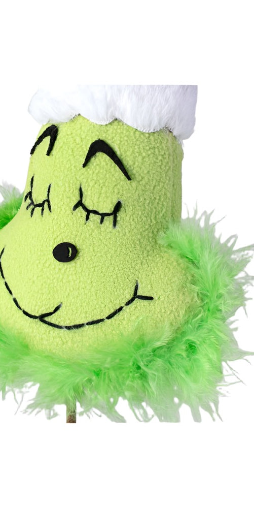 19" Plush Green Monster Head - Michelle's aDOORable Creations - Wreath Enhancement
