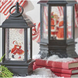 9.5" Dancing Santa and Mrs Claus Musical Lighted Water Lantern