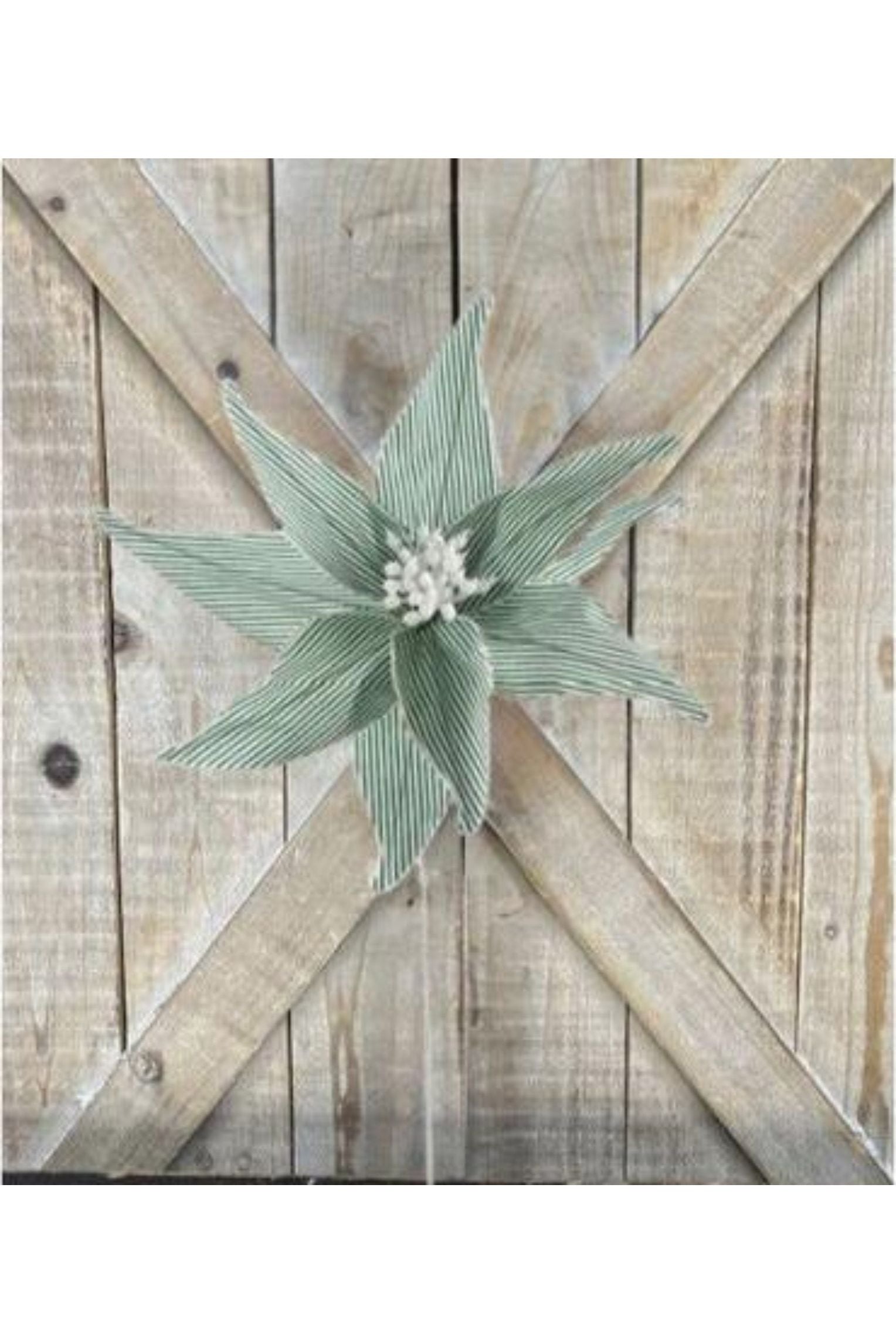 Shop For 20" Canvas Striped Poinsettia: Dark Green at Michelle's aDOORable Creations