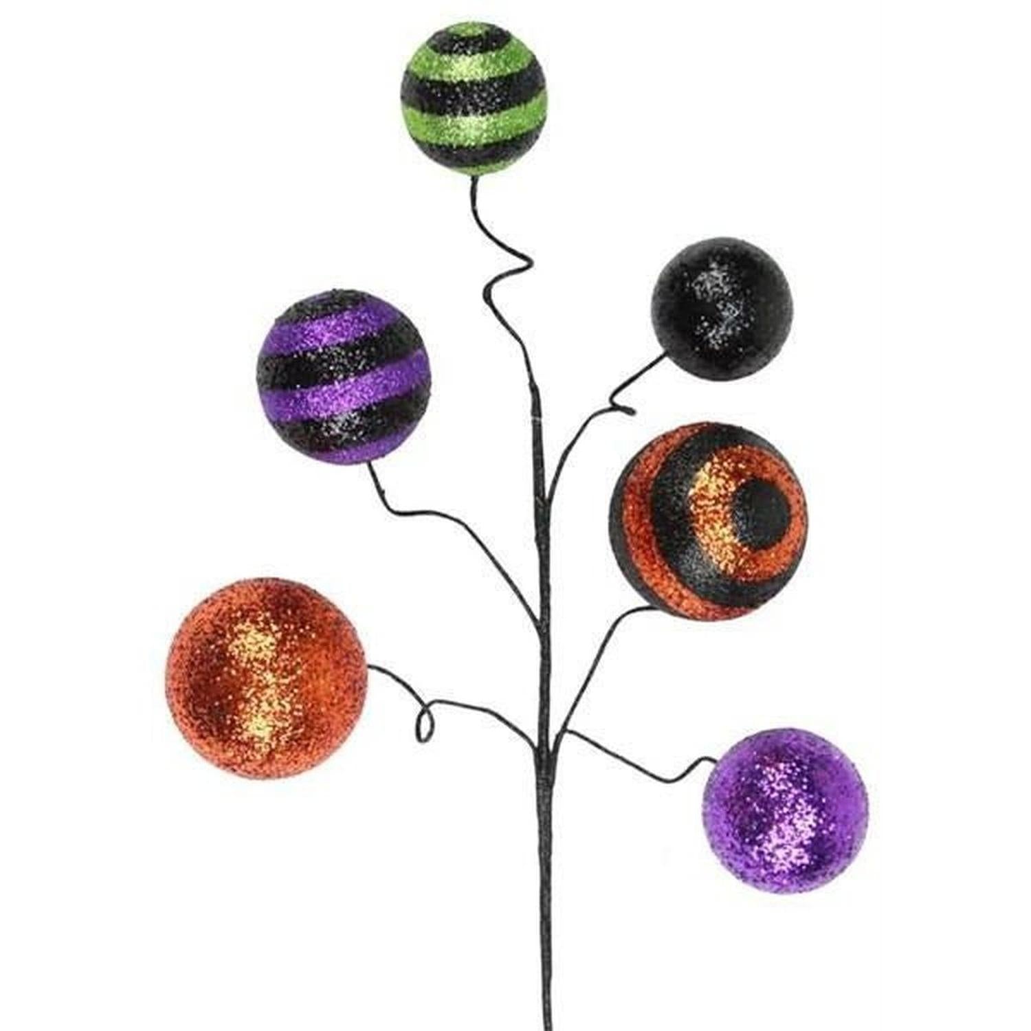 Shop For 20" Glitter Ball Pick: Purple, Black & Lime at Michelle's aDOORable Creations