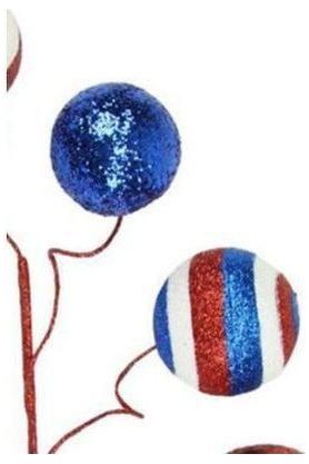 Shop For 20" Glitter Ball Pick: Red, White & Blue at Michelle's aDOORable Creations