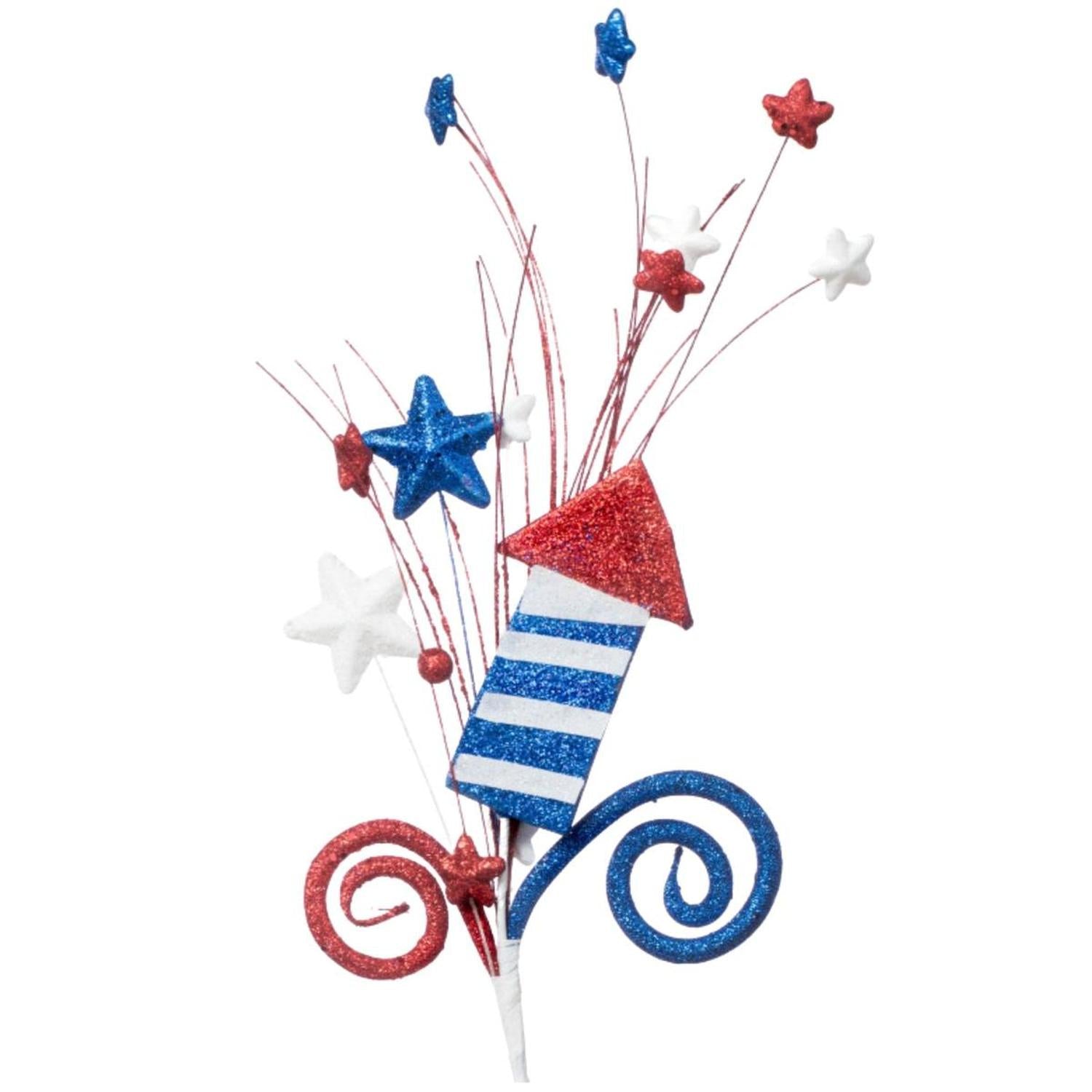 20" Patriotic Rocket Curl Spray