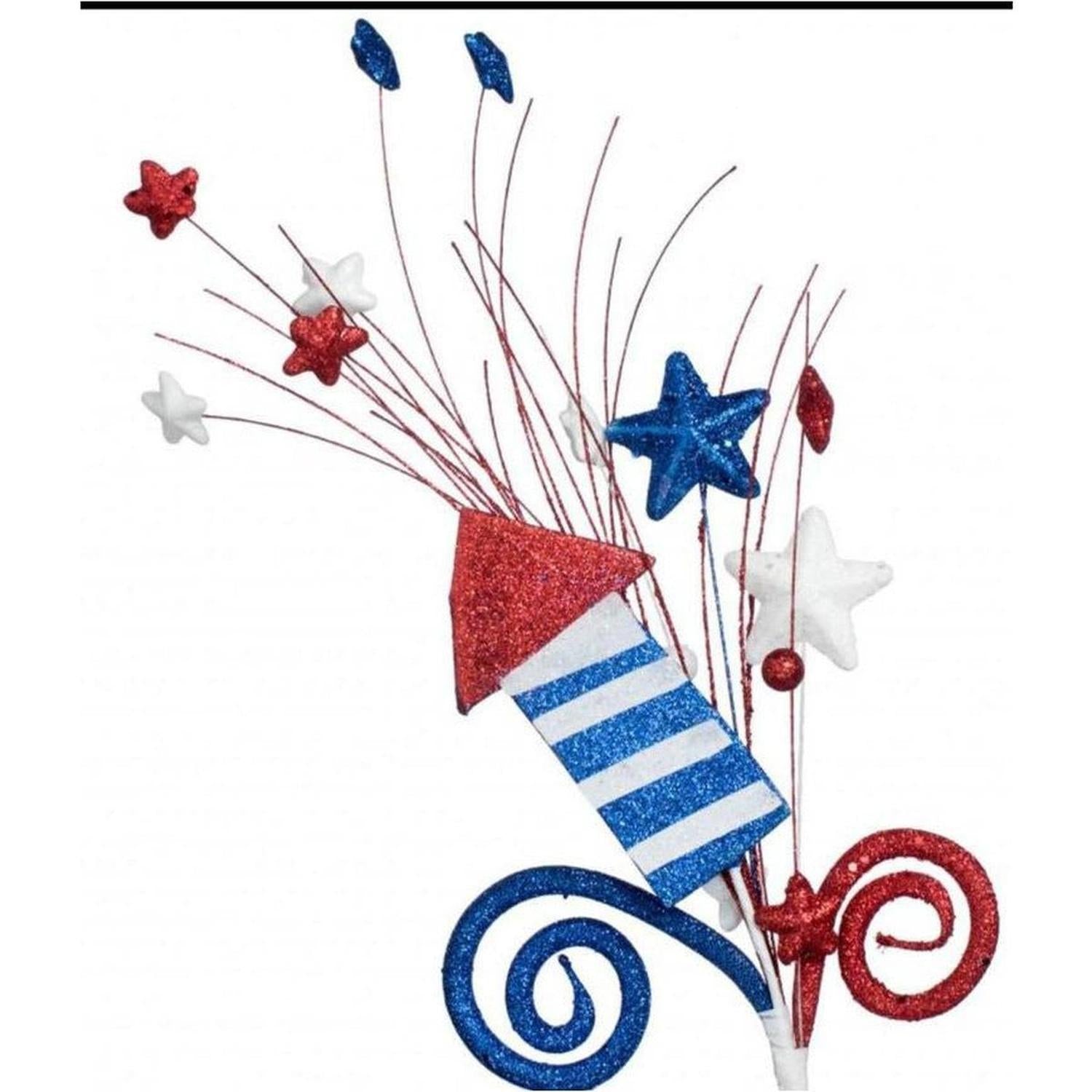 20" Patriotic Rocket Curl Spray