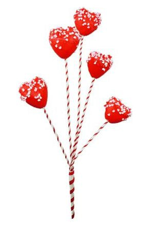 Shop For 20" Sprinkle Heart Marshmallow Spray: Red 62902RD