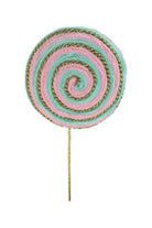 20" Twirl Lollipop Spray: Pink - Michelle's aDOORable Creations - Sprays and Picks