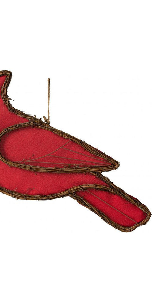 20" Vine Fabric Grapevine Hanger: Cardinal - Michelle's aDOORable Creations - Wreath Enhancement