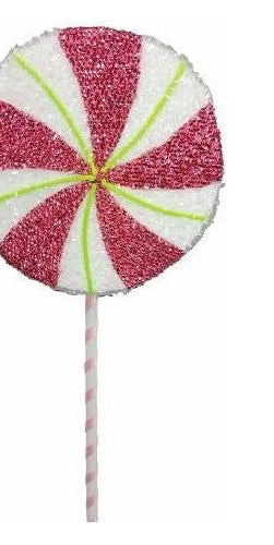 21" Foam Peppermint Lollipop: Pink & White - Michelle's aDOORable Creations - Sprays and Picks
