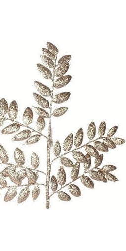 22" Honey Locust Leaf Glitter Spray: Rose Gold - Michelle's aDOORable Creations - Sprays and Picks