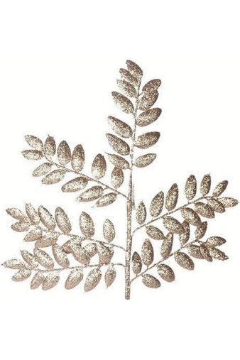 22" Honey Locust Leaf Glitter Spray: Rose Gold - Michelle's aDOORable Creations - Sprays and Picks