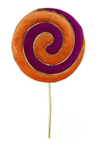 23" Lollipop Spray: Orange/Purple - Michelle's aDOORable Creations - Sprays and Picks