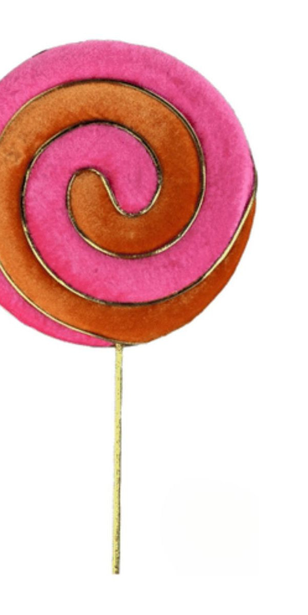 23" Lollipop Spray: Pink/Orange - Michelle's aDOORable Creations - Sprays and Picks
