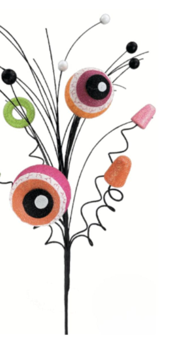 24" Eyeballs Gumdrop Spray: Multi - Michelle's aDOORable Creations - Sprays and Picks