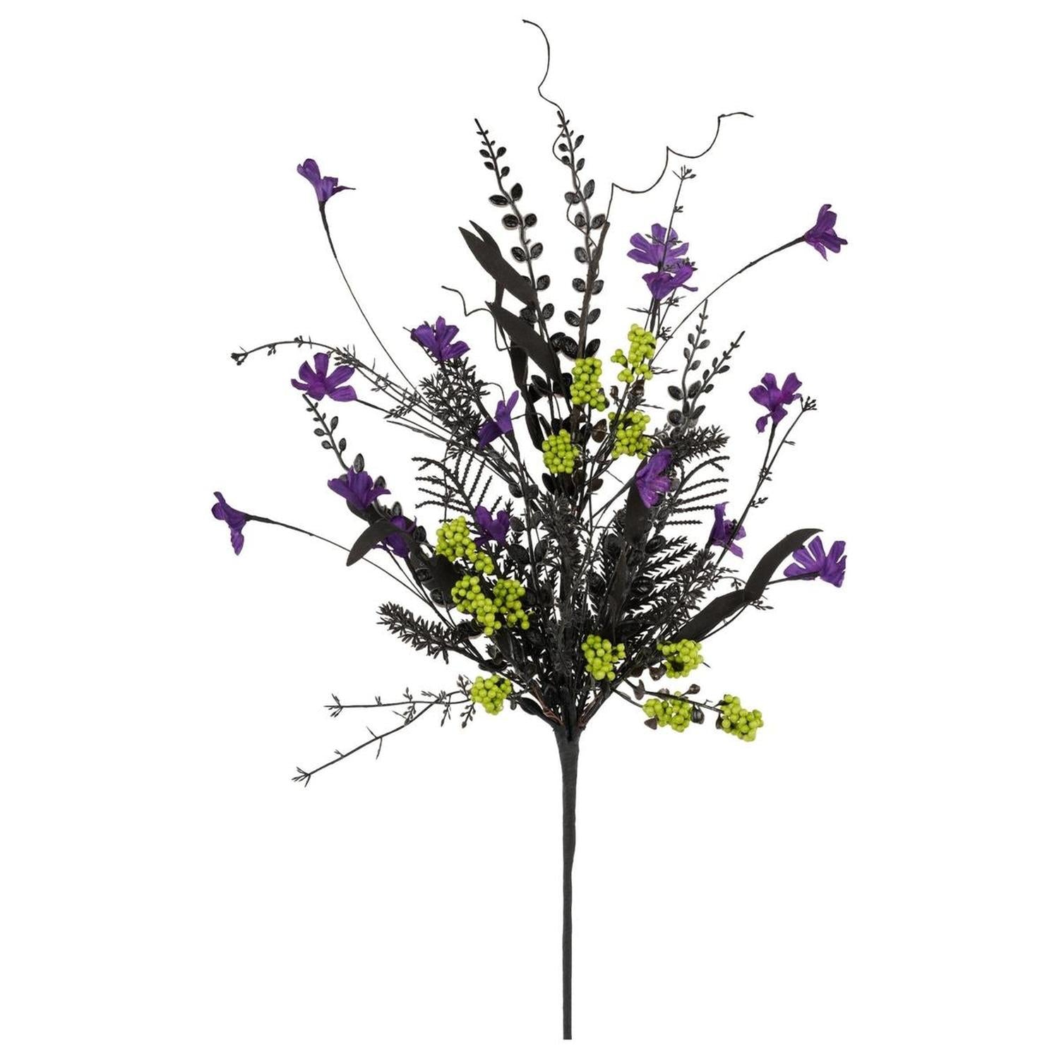 24" Filler & Berry Spray: Purple/Lime/Black