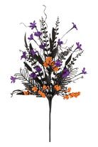 24" Filler & Berry Spray: Purple/Orange/Black - Michelle's aDOORable Creations - Sprays and Picks