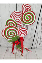 24" Frosted Lollipop Bundle: Red/Green - Michelle's aDOORable Creations - Sprays and Picks