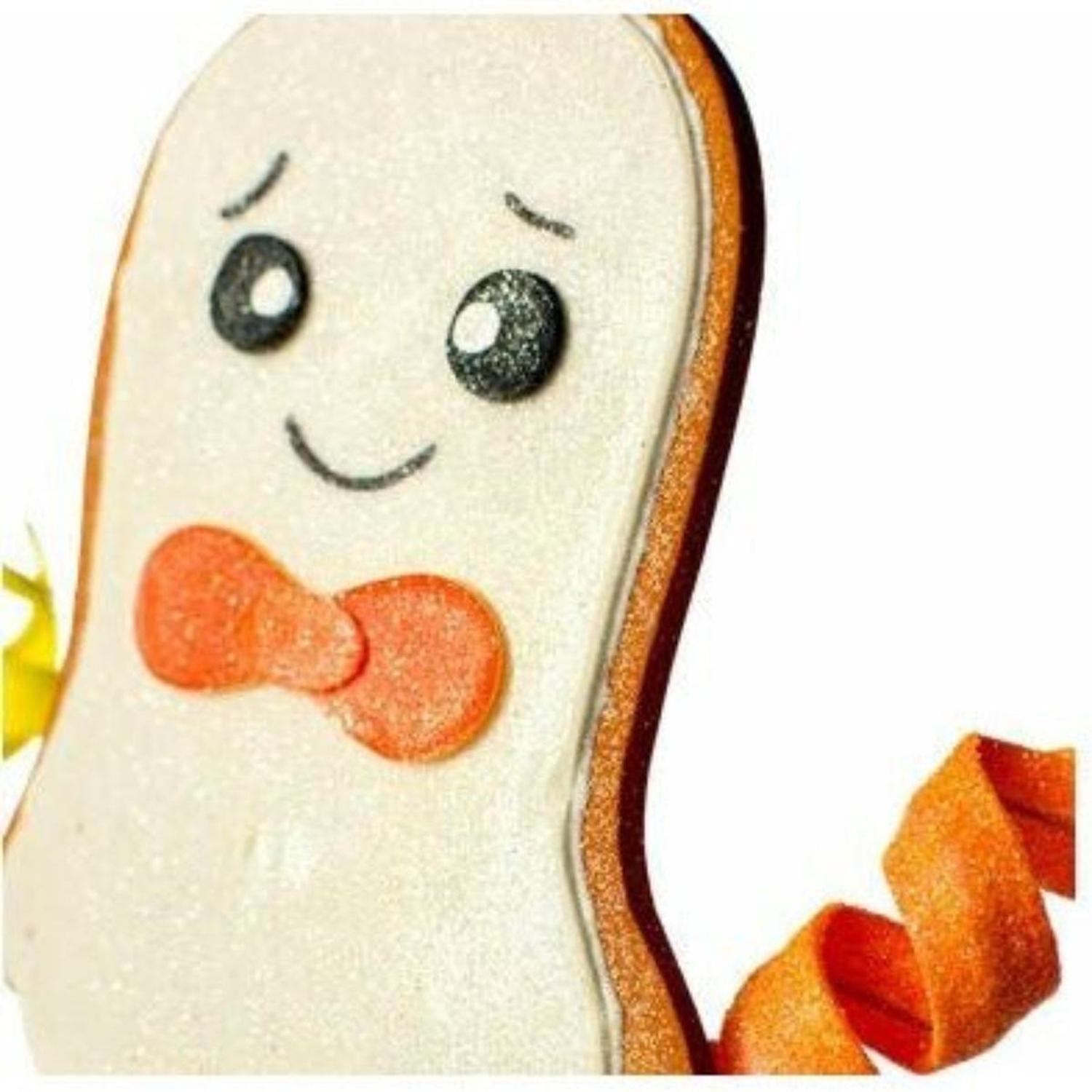 24" Ghost Cookie Spray: Candy Corn