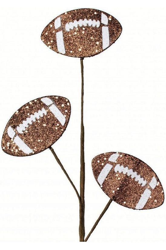 Shop For 24" Glitter Football Floral Spray: Brown at Michelle's aDOORable Creations