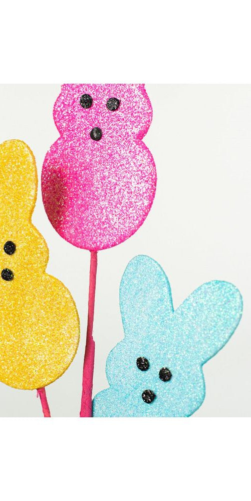 24" Glitter Sugar Bunny Spray - Michelle's aDOORable Creations - Sprays and Picks