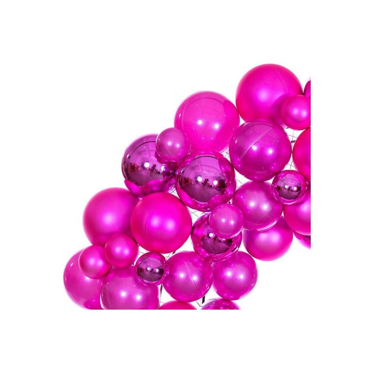Shop For 24" Hot Pink Ball Wreath at Michelle's aDOORable Creations
