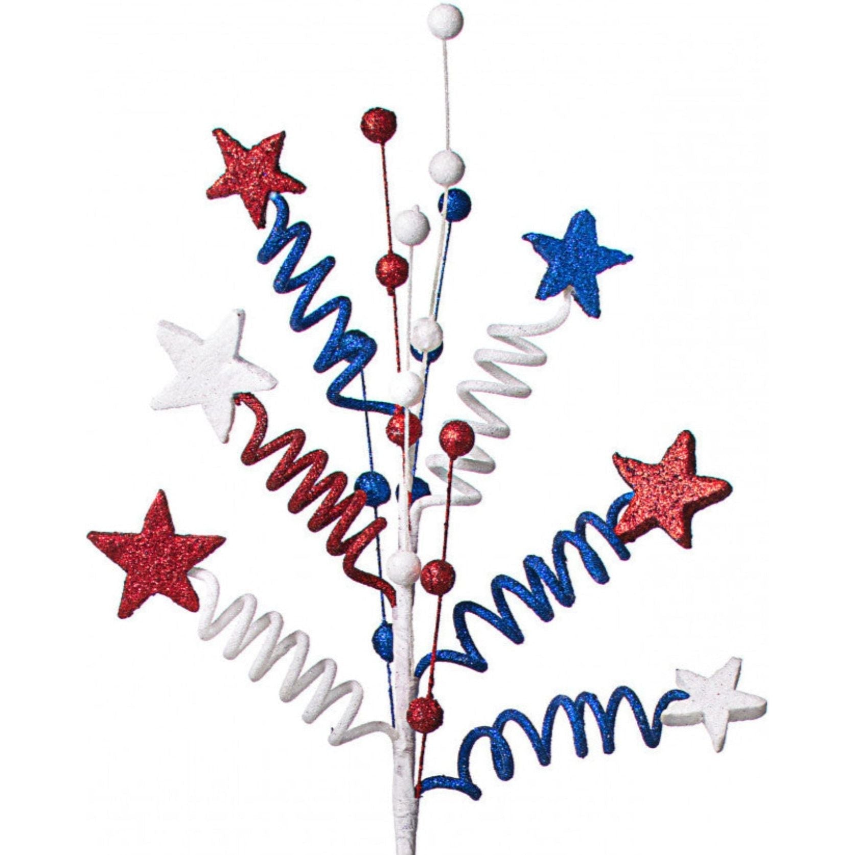 Shop For 24" Patriotic Star Ball & Twist Spray at Michelle's aDOORable Creations
