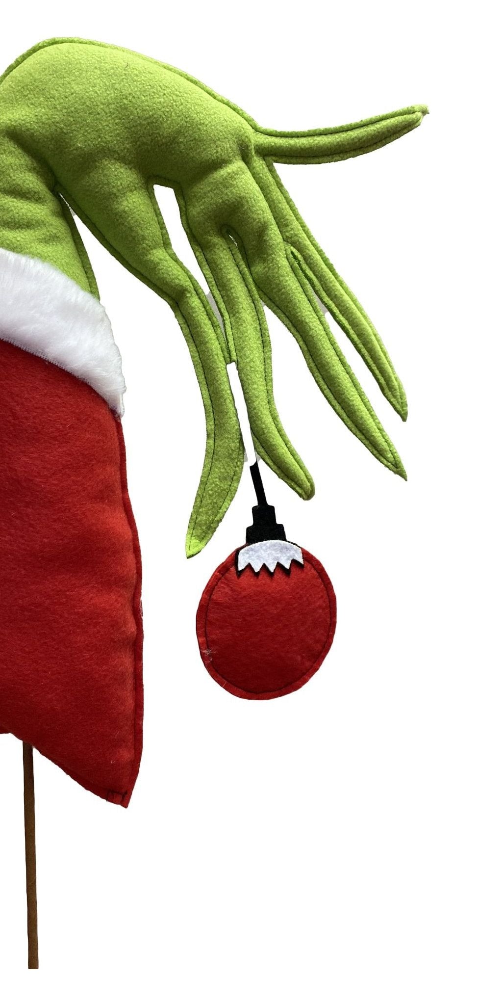 24" Plush Green Monster Hand Ornament - Michelle's aDOORable Creations - Sprays and Picks