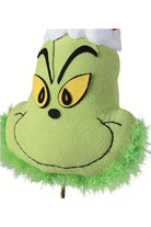 24" Plush Green Monster Head Pick - Michelle's aDOORable Creations - Wreath Enhancement