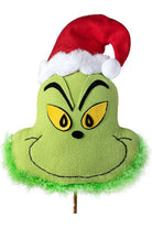 Shop For 24" Plush Green Monster Head Pick at Michelle's aDOORable Creations