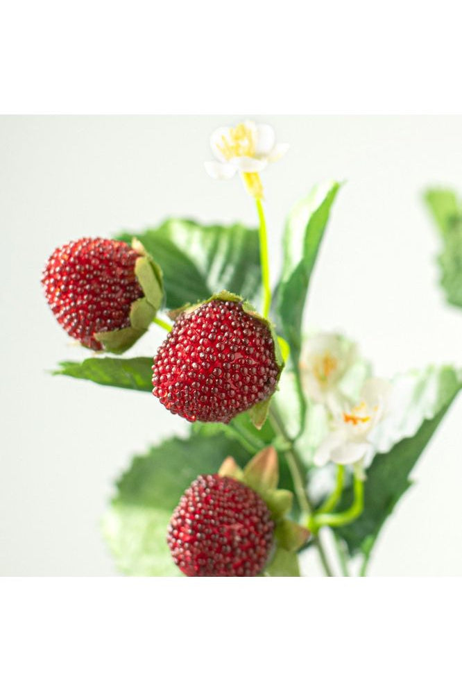 24" Strawberry Blossum Spray - Michelle's aDOORable Creations - Sprays and Picks